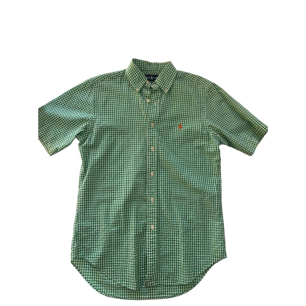 Ralph Lauren Classic Fit Seersucker Short Sleeve Shirt Polo shirt Preppy classic